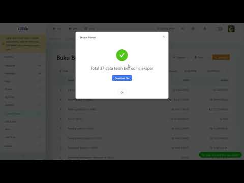 Fitur Ekspor Massal Laporan Buku Besar