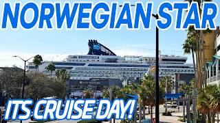 Boarding a 25 Year Old Cruise Ship! | Norwegian Star Vlogs | Ep  1