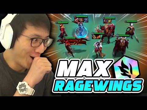 Max 9 Ragewings ENRAGE for 250% attack speed and 80% omnivamp
