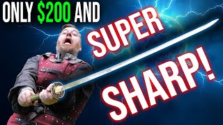Only $200 and CRAZY SHARP! - One of the BEST SWORDS we've reviewed - ROM FUKYO KATANA