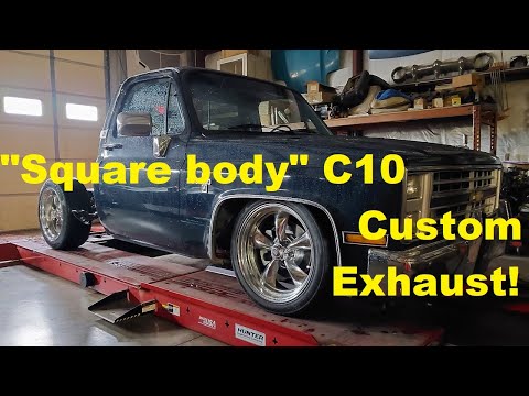 Square Body C10 Custom Exhaust, Black Widow bits around QA1 bits! Fitment and Fabrication