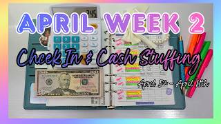 💖APRIL WEEK 2 CHECK IN | WEEKLY SPENDING ROUTINE WITH TRACKING | #LOW INCOME CASH STUFFING 