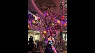🎃✨ Disney Wish Halloween Tree Lighting | Haunted Sea Celebration! 🌊👻#disneywish #halloween