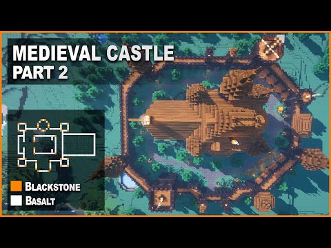 Stevler - Minecraft: How to build a Blackstone Medieval Castle Part 2 | Tutorial