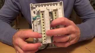 How To terminate a BOX CONN 201D 20 pair junction box.