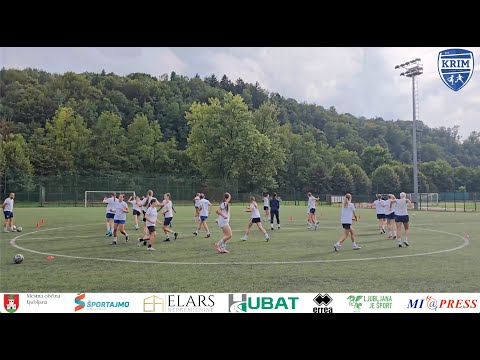 Zadnji trening pred tekmo Krim Hubat - ŽNK Žalec Trbovlje
