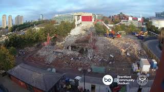 Brentford FC: Demolition of Capital Court timelapse video