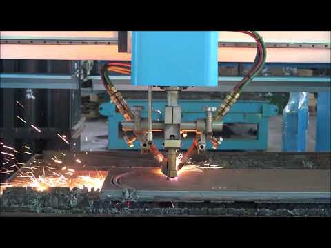 AMG GasTri-Torch Caxis Auto Rotation -- Curve Cutting