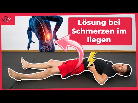 Rückenschmerzen im Liegen (unterer Rücken) LOSWERDEN!