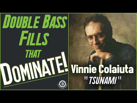 VINNIE COLAIUTA "Tsunami" DOUBLE BASS FILLS THAT DOMINATE! Drum Lesson//Drum Discipline Academy