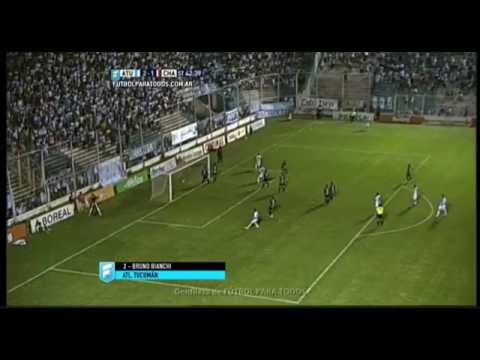 Gol de Bianchi. Atl. Tucumán 2 - Chacarita 1. Fecha 9. Primera B Nacional 2015. FPT.