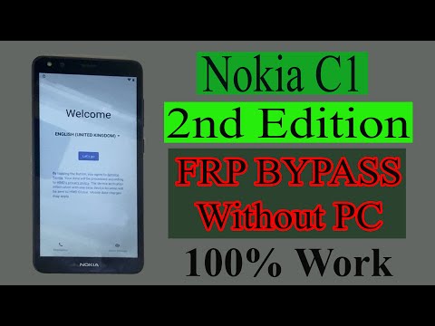 Nokia C1 Frp Bypass 2nd Edition (Ta-1380) Remove Google Account Lock 100% Working 2023