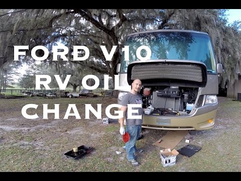 RV Oil Change Ford V10 RV - F53 Chassis