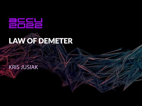Law of Demeter: A Practical Guide to Loose Coupling - Kris Jusiak - ACCU 2022