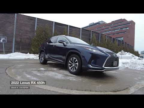 2022 Lexus RX 450h Auto in Blue for sale at Ken Shaw Toyota in Toronto, ON