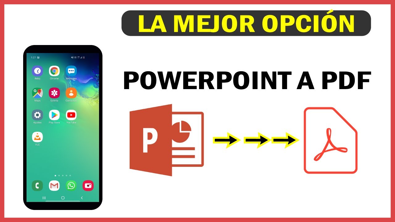 Como Convertir documento PowerPoint a PDF desde el Telefono | 2024 | Movil | Celular | Mejor Metodo
