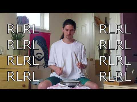 Single Stroke Roll 120-210bpm BLAST BEAT BUILDER 1/3 [drum play along practice pad routine exercise]