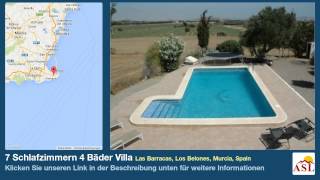preview picture of video '7 Schlafzimmern 4 Bäder Villa zu verkaufen in Las Barracas, Los Belones, Murcia, Spain'