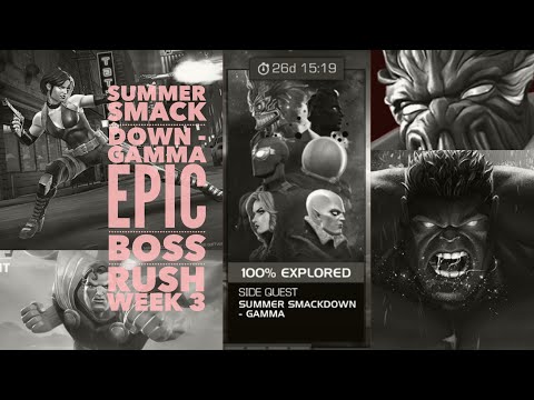 Summoner Smackdown Boss Rush Gamma Week 3 Epic Difficulty