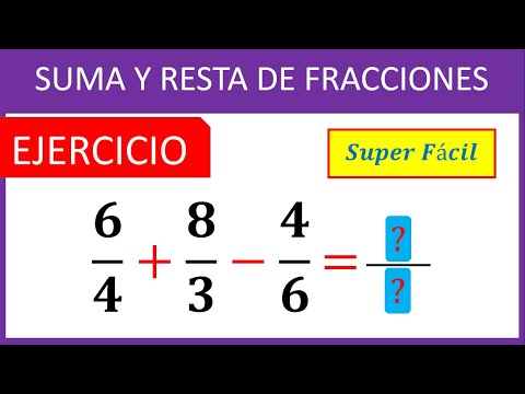 SUMA Y RESTA DE FRACCIONES HETEROGENEAS Super fácil - Para principiantes