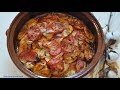 Chicken Tava - Κοτόπουλο Ταβάς - Slow cooked roasted Chicken and potatoes in tomato sauce