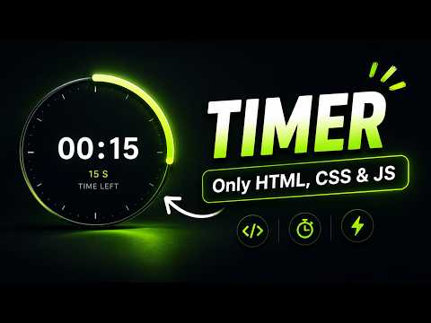 Stopwatch Using Html Css Javascript Real Time Timer Project For Beginners