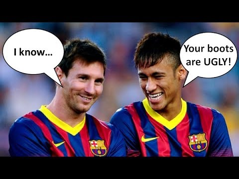 Neymar Thinks Messi's Boots Are Ugly!