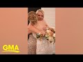 Watch how this bride honored her mom in a touching way at her wedding | GMA