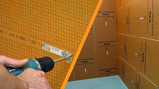 Schlüter®-KERDI-BOARD: Szerelt fém vagy fa tartószerkezetű fal előkészítése
