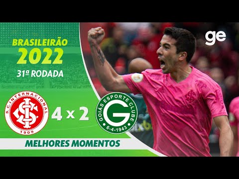 Gols e lances de Internacional x Goiás