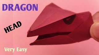 origami dragon head easy - paper dragon head easy