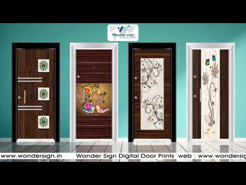 Decorative Door Paper Print Skin