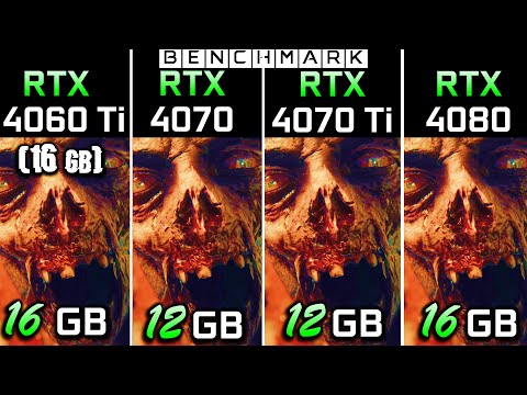 RTX 4060 Ti 16GB RTX 4070 vs RTX 4070 Ti vs RTX 4080 // Test in 10 Games // 2K - 1440p // Benchmark