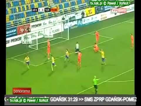 tv.nsk.pl 2012-03-17 Arka Gdynia - Termalica Bruk-Bet Nieciecza 1-0 (0-0) bramka relacja
