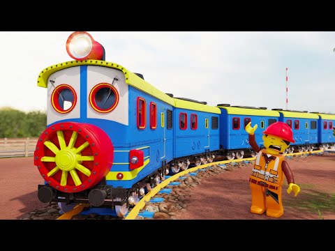 🛑 Bogie Separate from Fast Train Cartoon - Lego City Train Cartoon - Choo choo train kids videos