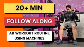 Planet Fitness Ab Workout Routine Using Machines (FOLLOW ALONG!)