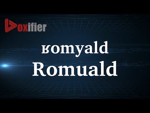 How to Pronunce Romuald in French - Voxifier.com