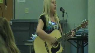 Kayla Griffen singing and playing 