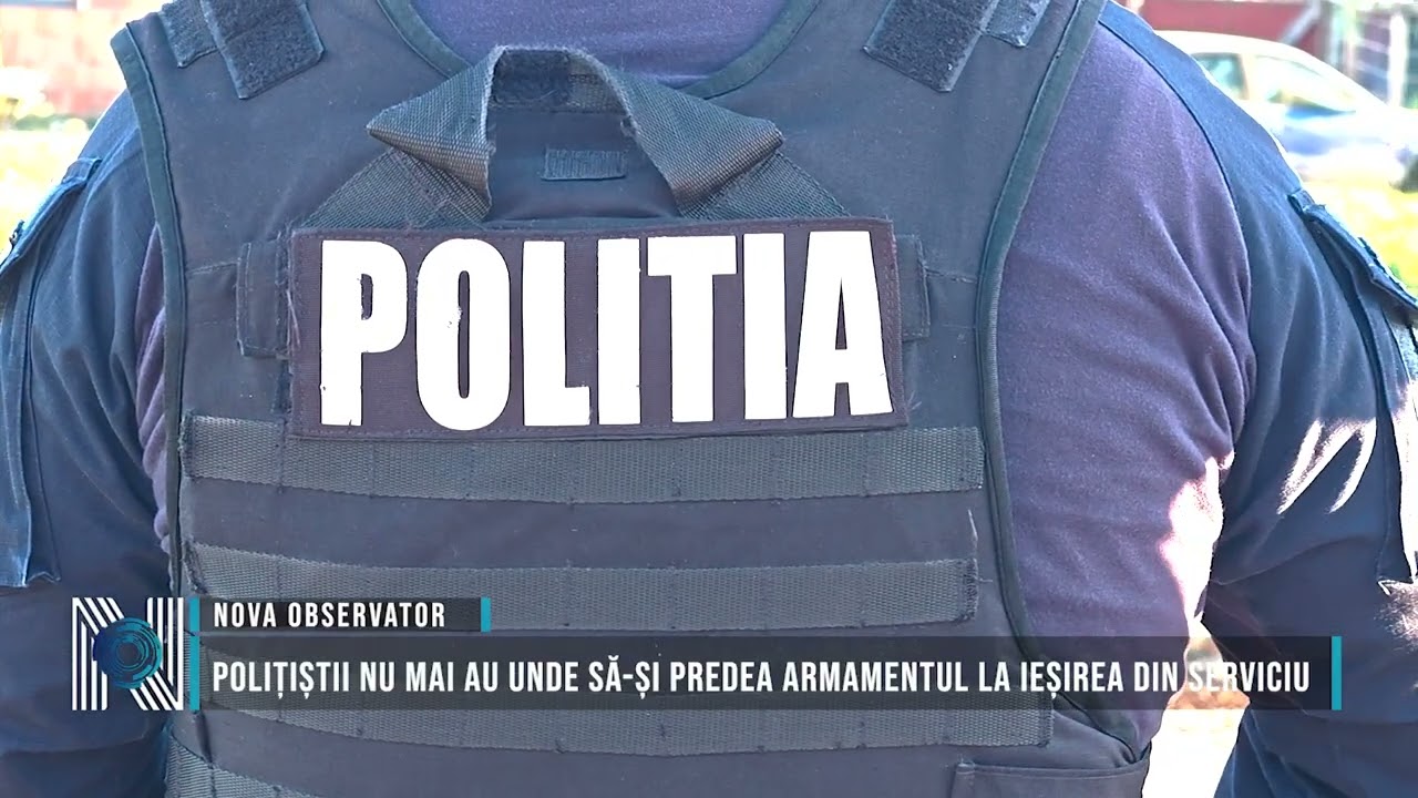 Polițiștii nu mai au unde să-și predea armamentul la ieșirea din serviciu