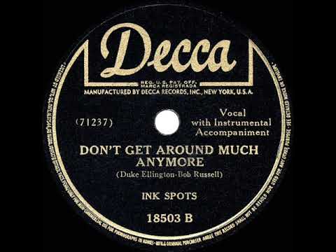1943 HITS ARCHIVE: Don’t Get Around Much Anymore - Ink Spots (#1 R&B hit)
