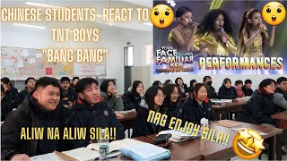 Download lagu CHINESE STUDENTS REACT TO TNT BOYS 'BANG BANG'/ GRAVEH DI MAWALA NGITI SA KANILANG MGA LABI!😍😍😲😲 mp3