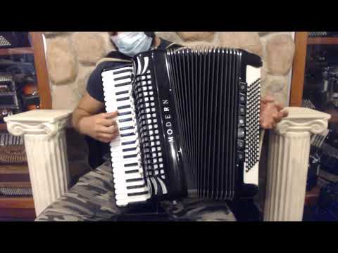 4859 - Black Borsini Modern Piano Accordion LMMM 44 120 $2999