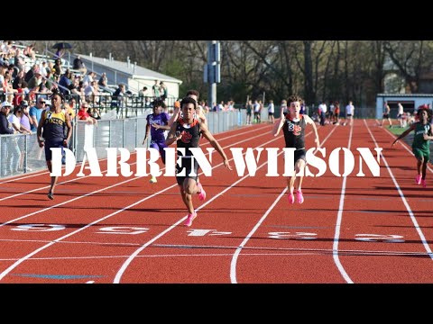 Edwardsville’s Darren Wilson breaks the EHS F/S school record in the 100m dash - 10.79.