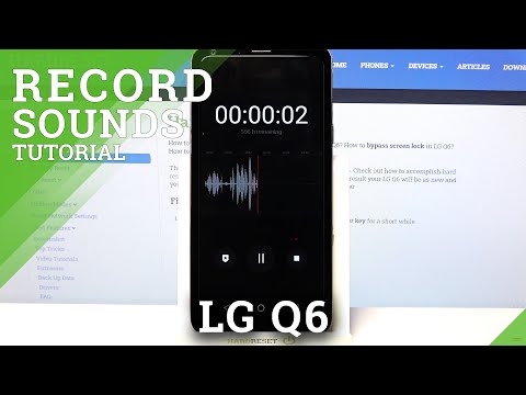 LG Q6 - How to Use & Manage Voice Recorder App