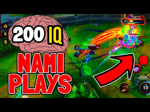 200 IQ NAMI MAIN PLAYS | Wild Rift | MASTER SUPPORT MAIN