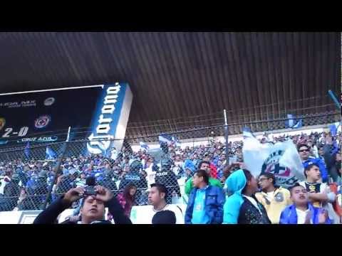 "La Sangre Azul en el Azteca (Fiesta en el medio tiempo) Cruz Azul vs America 2013" Barra: La Sangre Azul &bull; Club: Cruz Azul