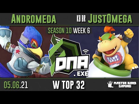 DNA.EXE S10:W6 - Andromeda  (Inkling, Falco) Vs. KB BR | JustOmega (Bowser Jr) - Top 32