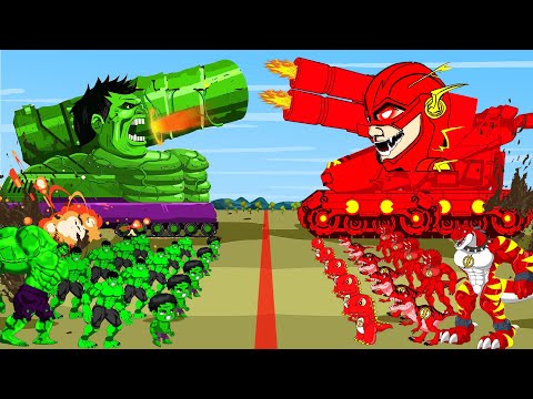 EVOLUTION OF HULK vs THE FLASH, T-REX DINOSAURS, Lightning Car: Who Is The King Of Monsters?