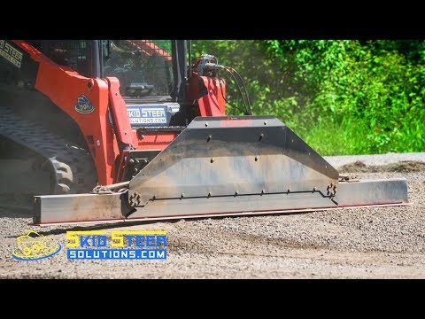 Driveway grading with the Skeer Pro Plus Precision Grader