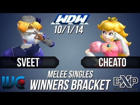 WDW 10/1/14 - Sveet (Sheik) vs. Cheato (Peach) Melee Winners Bracket